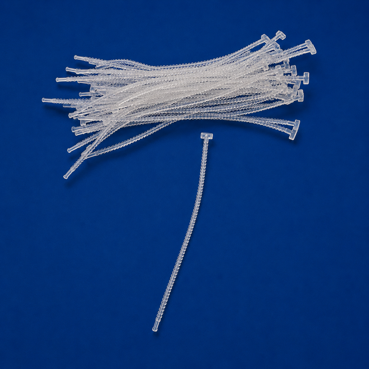 5 inch Dennison Clear Secur-A-Tie Fastener