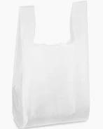 18x8x30 jumbo white t-shirt plastic high density bag