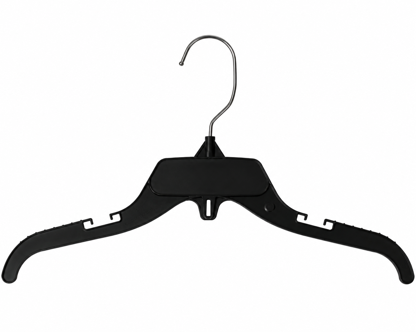 498 12 inch Children's Black GOH Top Hanger