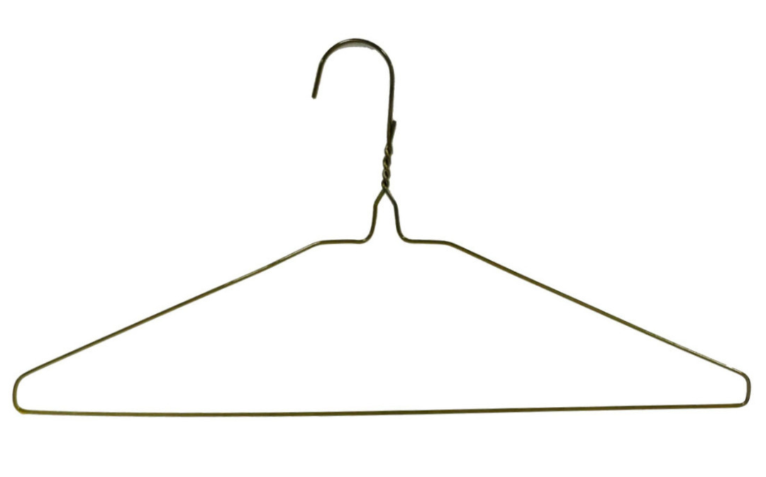 WIRE 16 inch Gold Tone Wire Suit Hanger